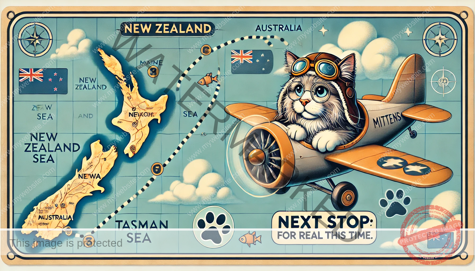 🐾 The Cat Who Took a Trans-Tasman Tour: Mittens’ Unplanned Adventure ✈️🐱