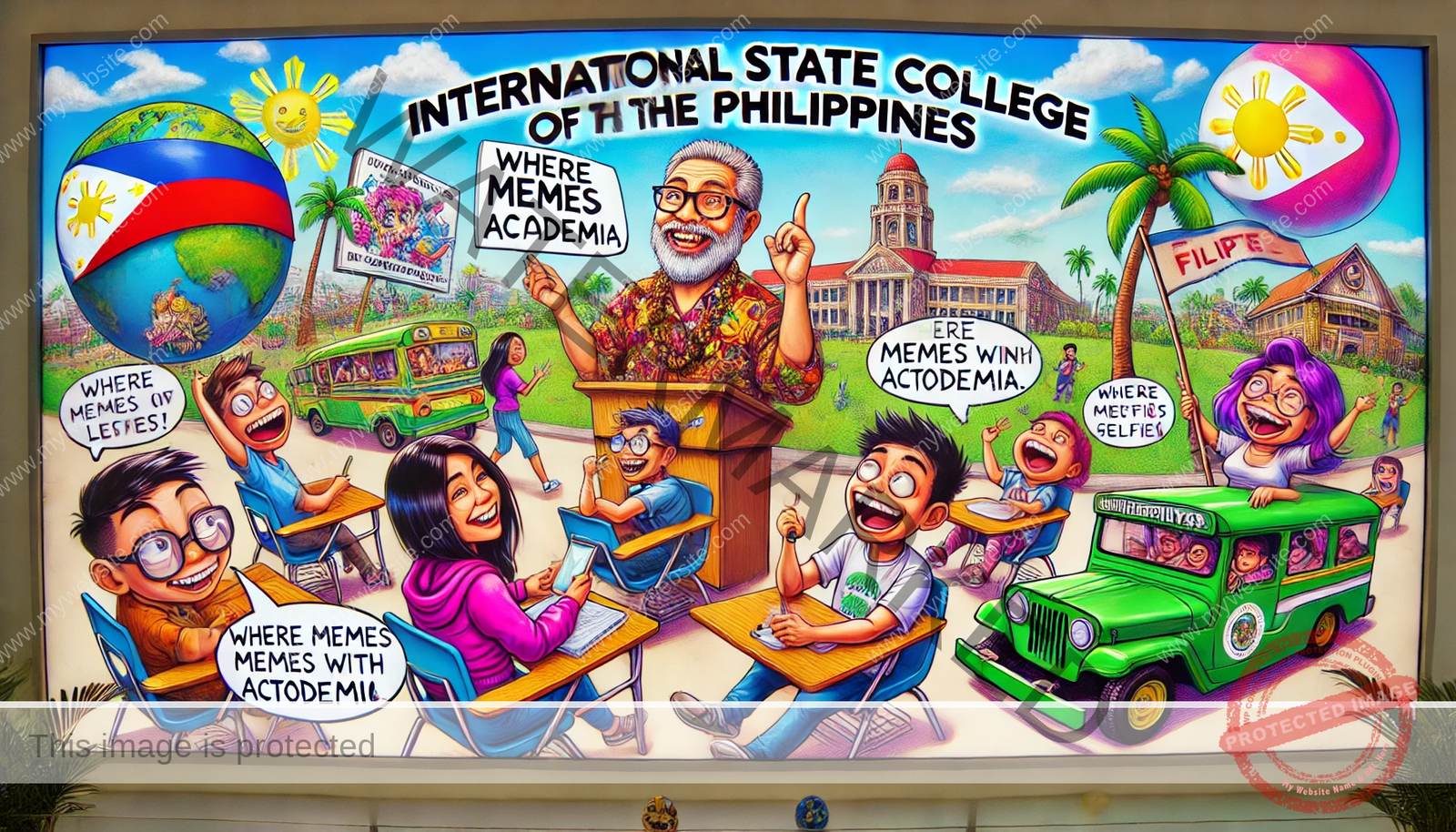 The International State College of the Philippines: Where Memes Meet Academia 🎓🤣