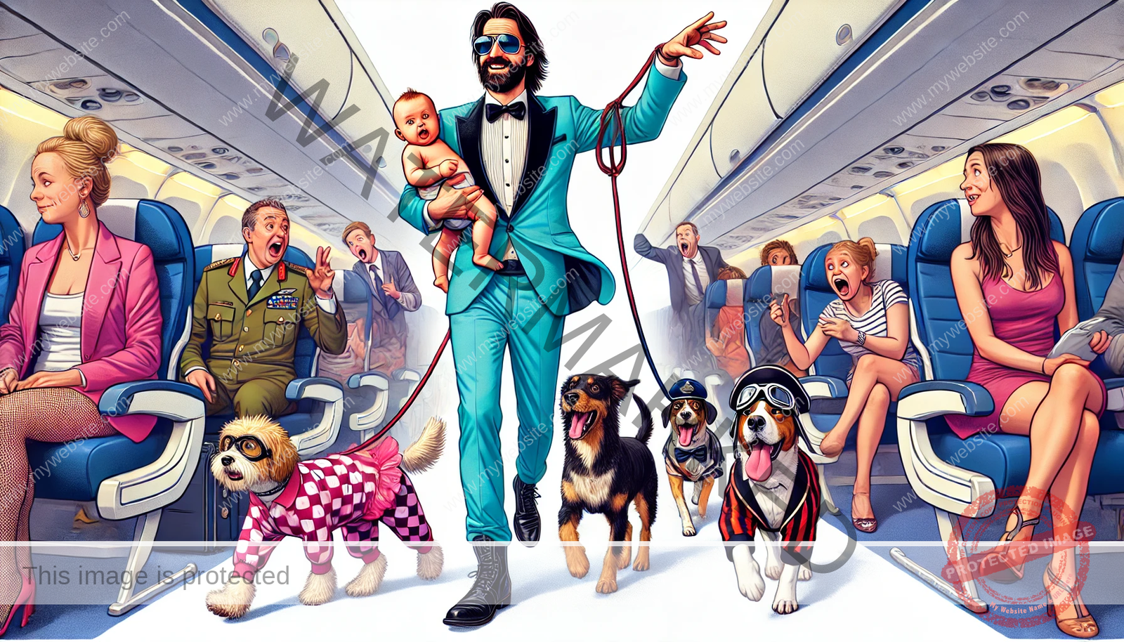 “James Middleton Takes Baby and Six Dogs on a Plane: Passengers Left Speechless (and Barkless)”