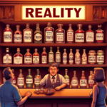 “What Is the Truth ?” 🥃🔥 It humorously captures the bar of reality, complete with different bottles of “Truth,” a confused customer, and someone who has clearly had one too many existential shots. 🚀😆