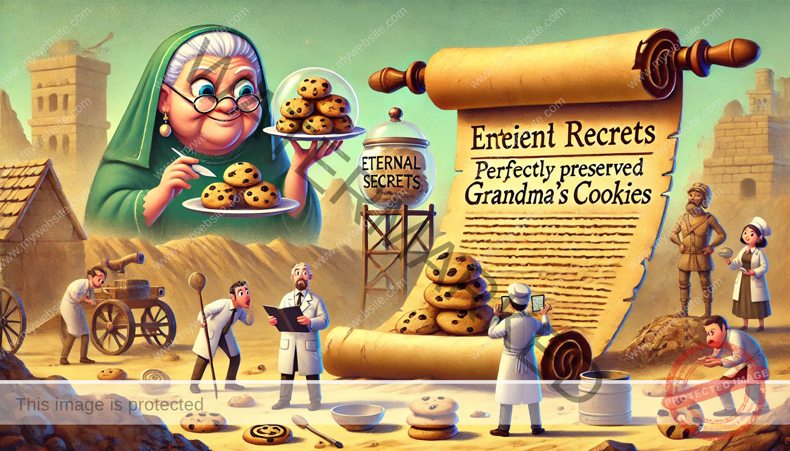 🍪📜 Grandma’s Cookie Recipe Found in Ancient Scrolls – Confirms She’s Immortal